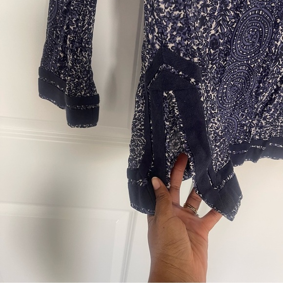 Tory Burch Blue Long Sleeve Tunic - Picture 6 of 7